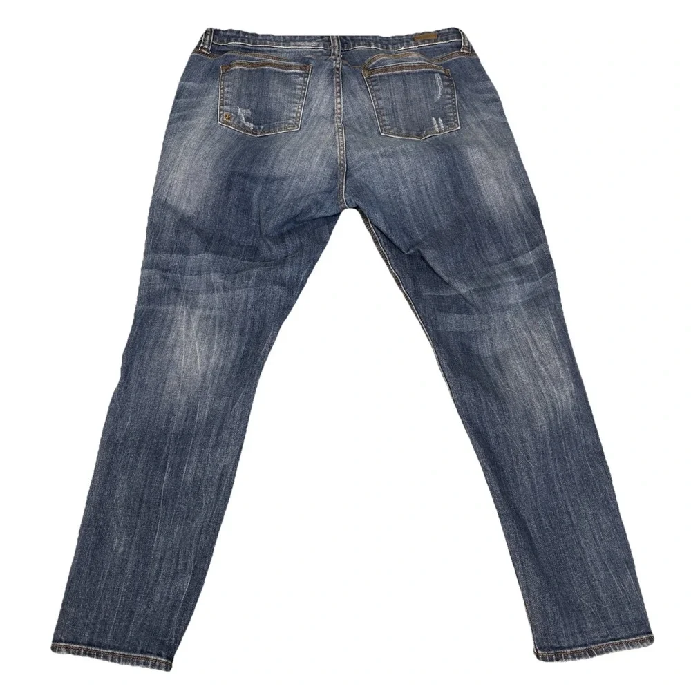 Kut from the Kloth Ankle Straight Leg Jeans‎ Size 14/37x28 Distressed